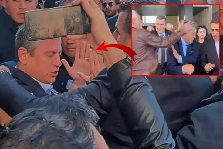 CHP Lideri Özgür Özel’e Cenaze Töreni Çıkışında Yumruklu Saldırı 1 6595956