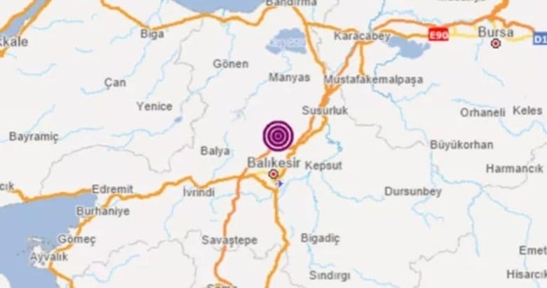 Balıkesir’de peş peşe 2 deprem paniğe yol açtı 1 balıkesir deprem